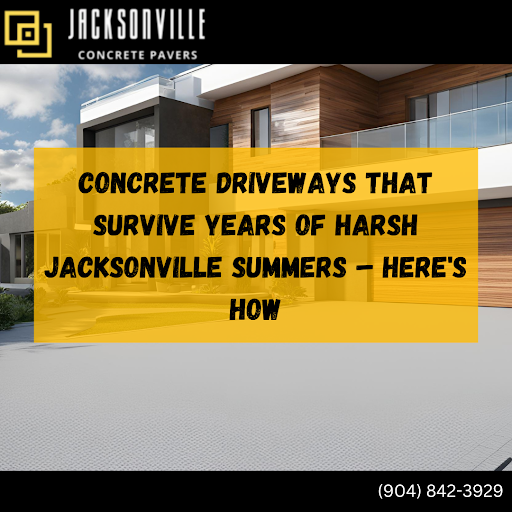 Concrete driveway in Jacksonville, FL