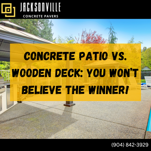 Concrete patio slab in Jacksonville, FL