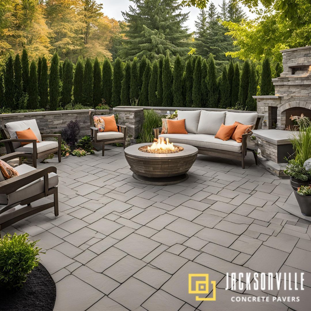 Adding concrete pavers to a patio in Jacksonville, FL